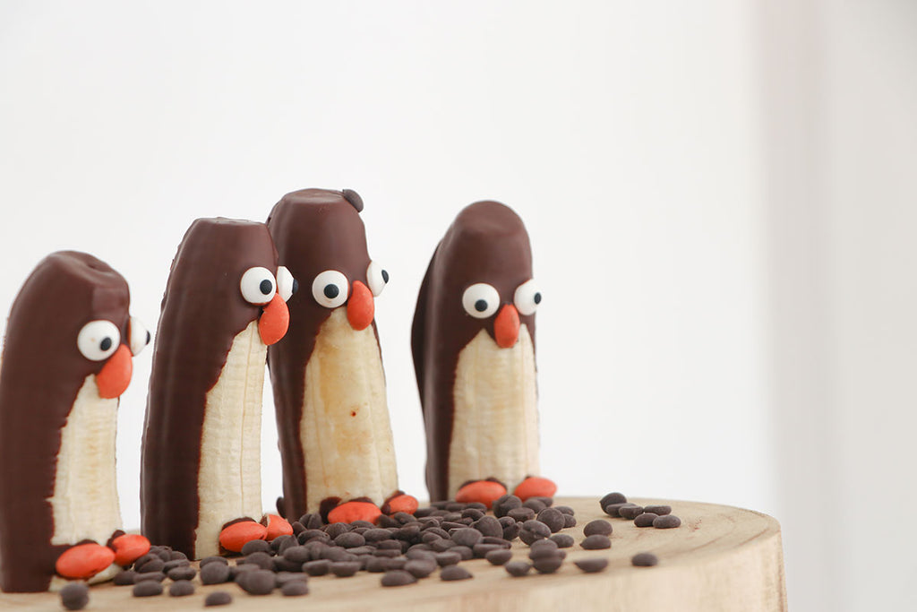 Lustige Bananen-Pinguine