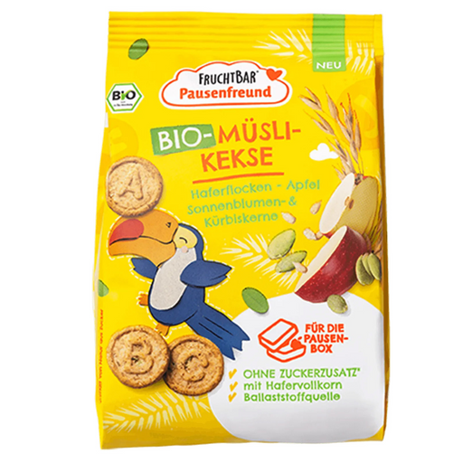 Bio-Müsli-Kekse Haferflocken, Apfel, Sonnenblumen- & Kürbiskerne - kindgesund - Natürliche und gesunde Produkte für Kinder