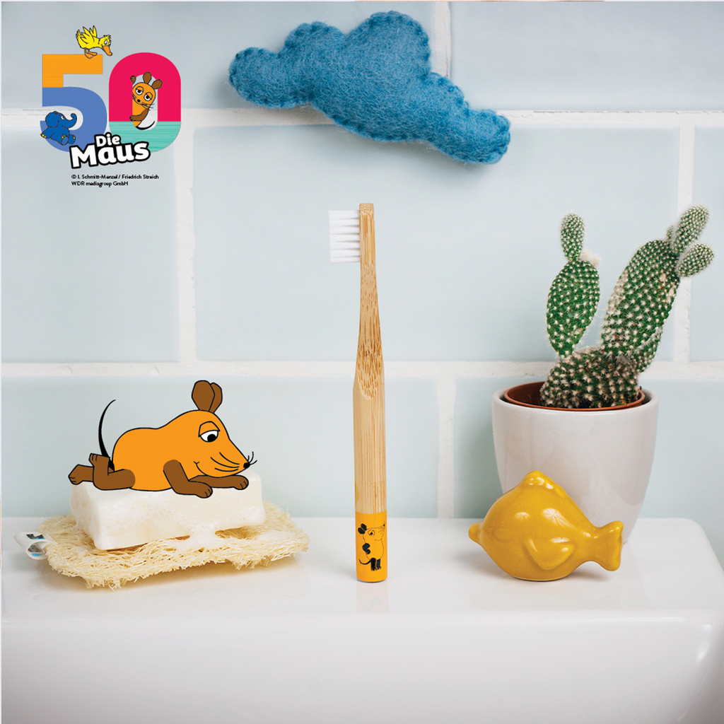Nachhaltige Kids-Zahnbürste – Maus – extraweich
