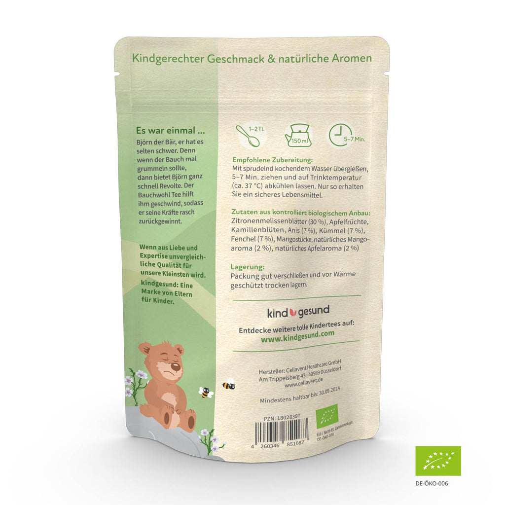 Bio-Bauchwohl Tee - kindgesund® - kindgesund - Natürliche und gesunde Produkte für Kinder
