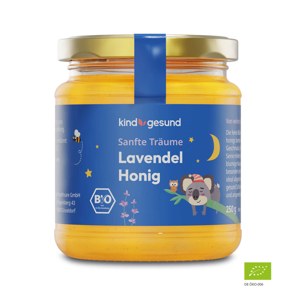 Vorderseite Bio Lavendel Honig 