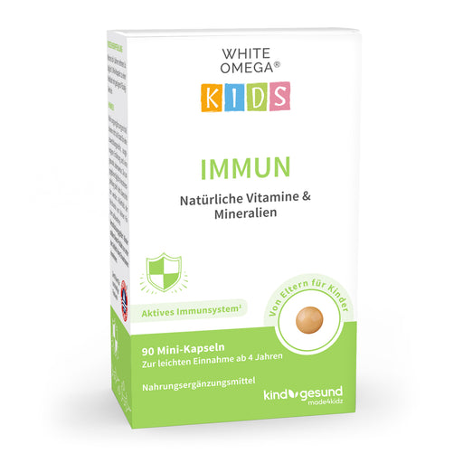 White Omega Kids Immun Vitamine fuer Kinder Vorderseite