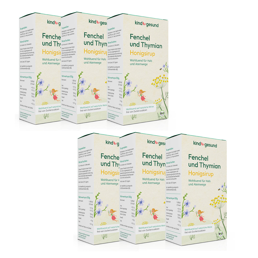 Bio-Fenchel und Thymian Honigsirup - kindgesund® - kindgesund - Natürliche und gesunde Produkte für Kinder