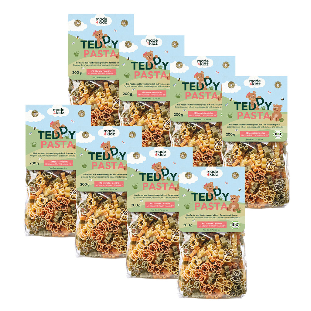 Bio-Nudeln für Kinder: Teddy Pasta - made4kidz® - kindgesund - Natürliche und gesunde Produkte für Kinder